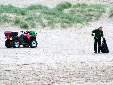 Cleaning a Beach