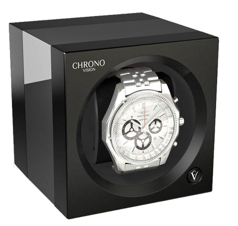 : Chronovision one chrome black high gloss single watch winder