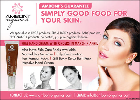 Newspaper advert Amboni Organics
