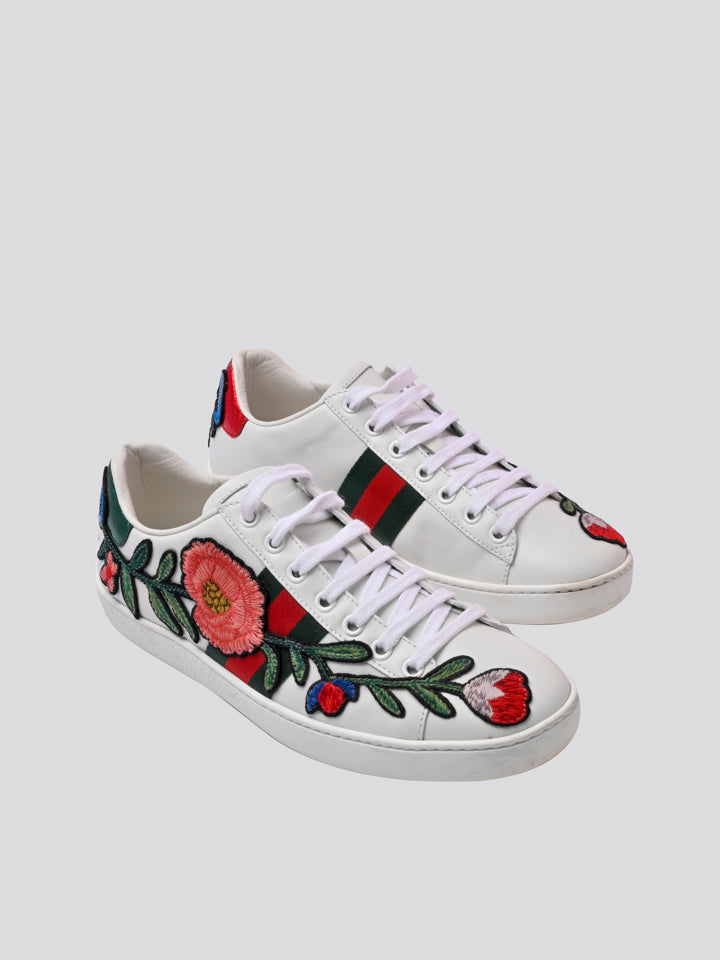 gucci ace flower