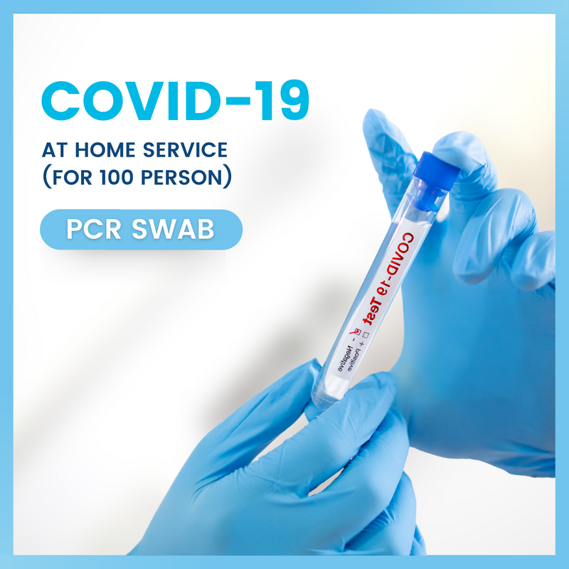 Covid-19 test at Home, PCR SWAB (for 100 person)