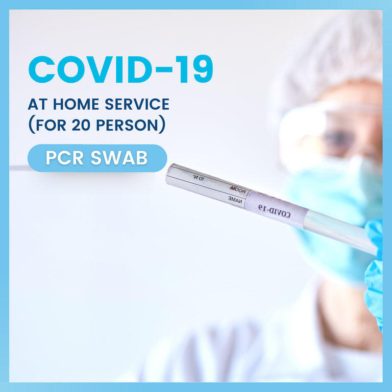Covid-19 test at Home, PCR SWAB (for 20 person)