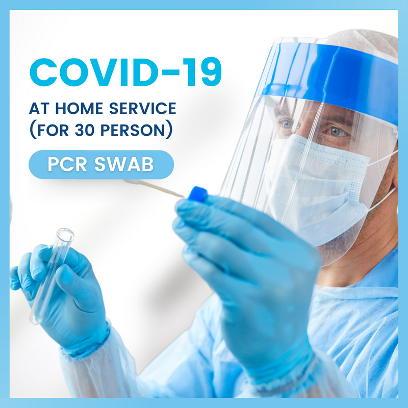 Covid-19 Test at Home, PCR SWAB (for 30 person)