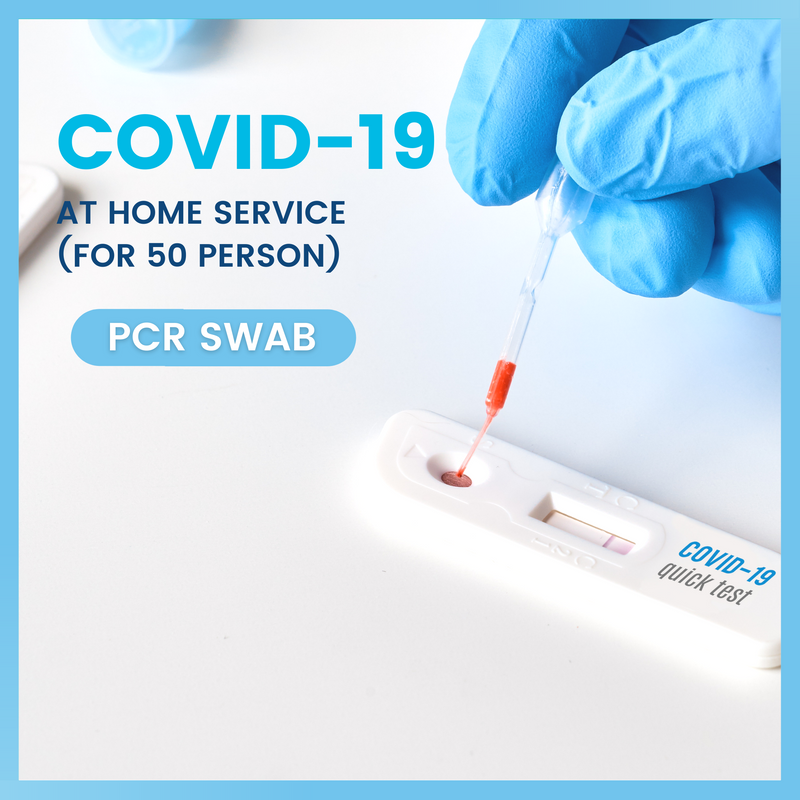 Covid-19 test at Home, PCR SWAB (for 50 person)
