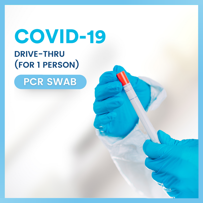Covid-19 test Drive-Thru, PCR SWAB (for 1 person)