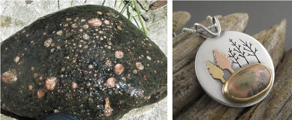 thomsonite lake stones Beth Millner Jewelry