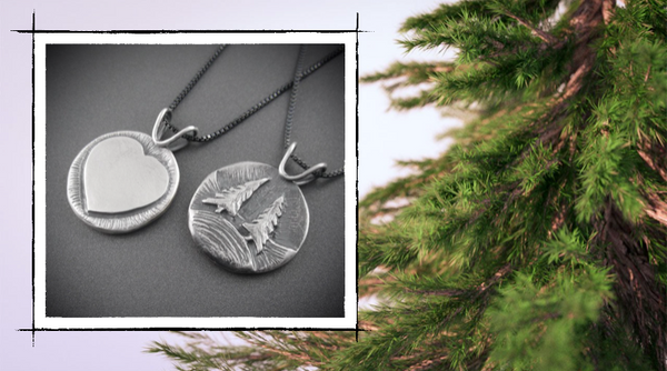pine tree valentines day nature Beth Millner Jewelry silver