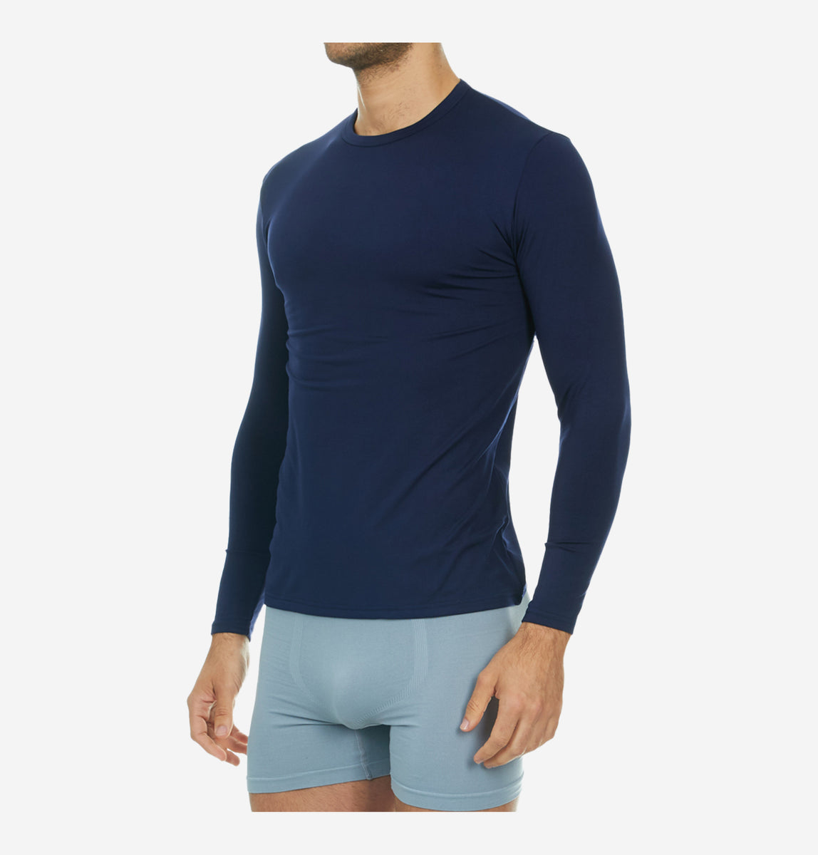 Fleece Lined Long Sleeve Underwear T Shirt Thermajohn Mens Ultra Soft Thermal Shirt Compression Baselayer Crew Neck Top 