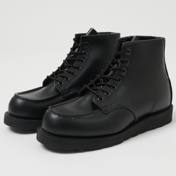 red wing 6 inch moc black