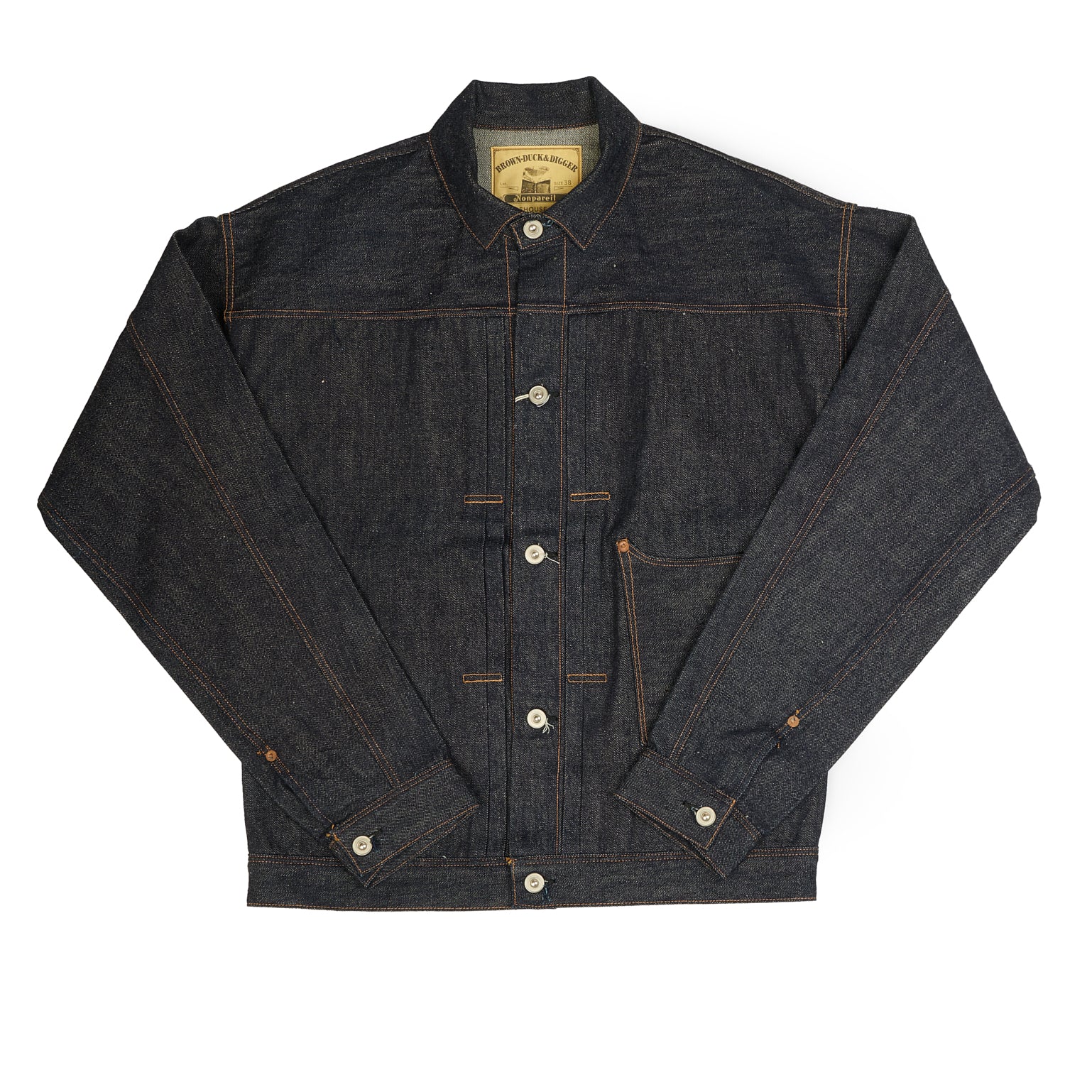 Warehouse Brown-Duck & Digger Nonpareil Denim Jacket