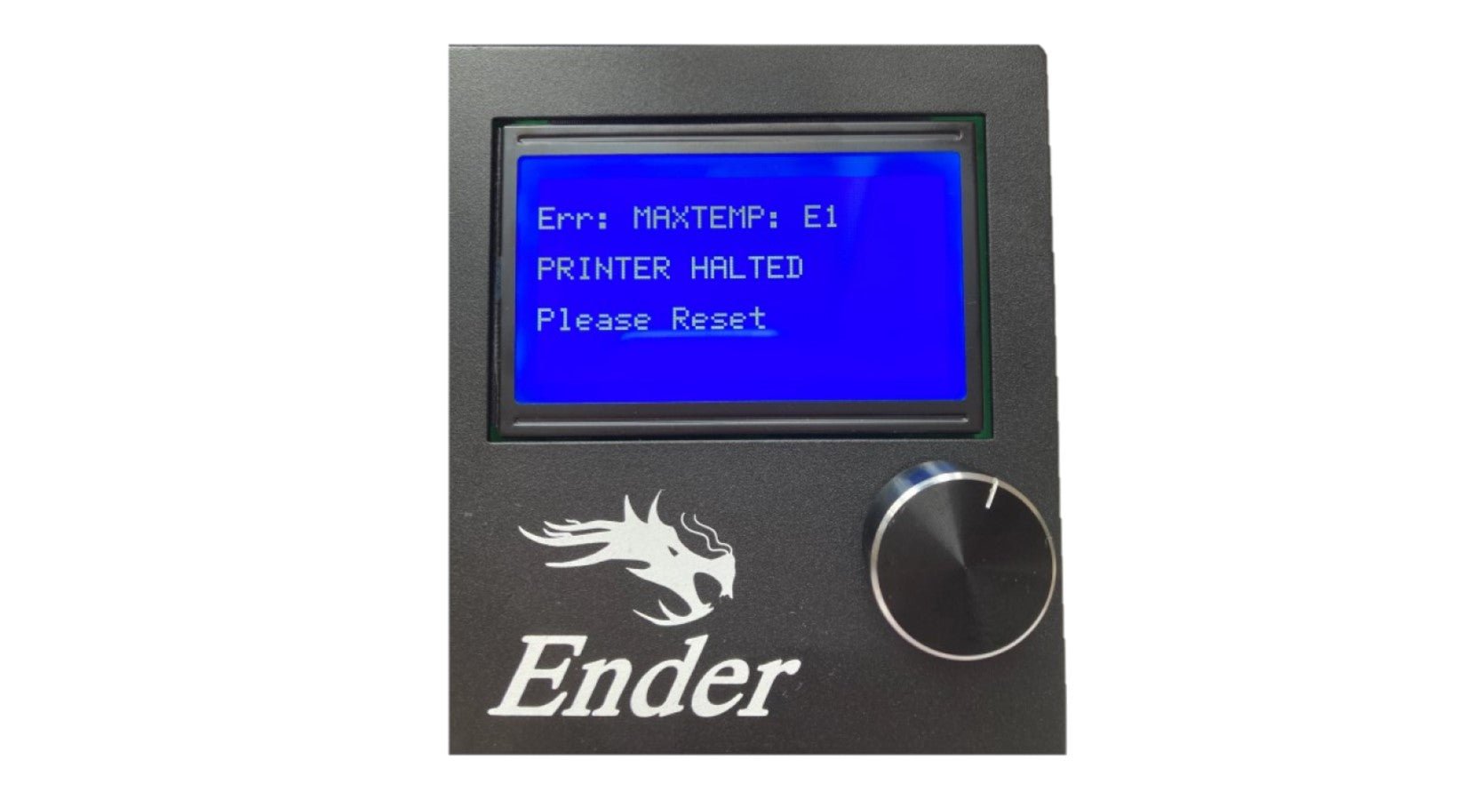 E1 Max - Printer Halted Please