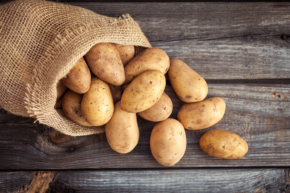 Sack of Fresh Potatoes