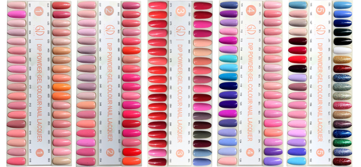 shellac colors swatches