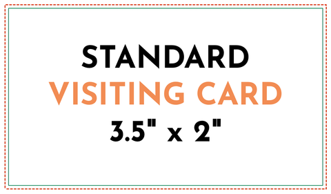 Visiting Card Size | 3.5" x 2" Visiting Card | Standard Visiting Card Size | Infinity Prints