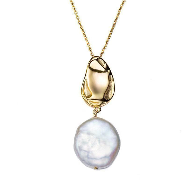 Biwa Pearl Charm : Handcrafted in 14k Gold | Mejuri