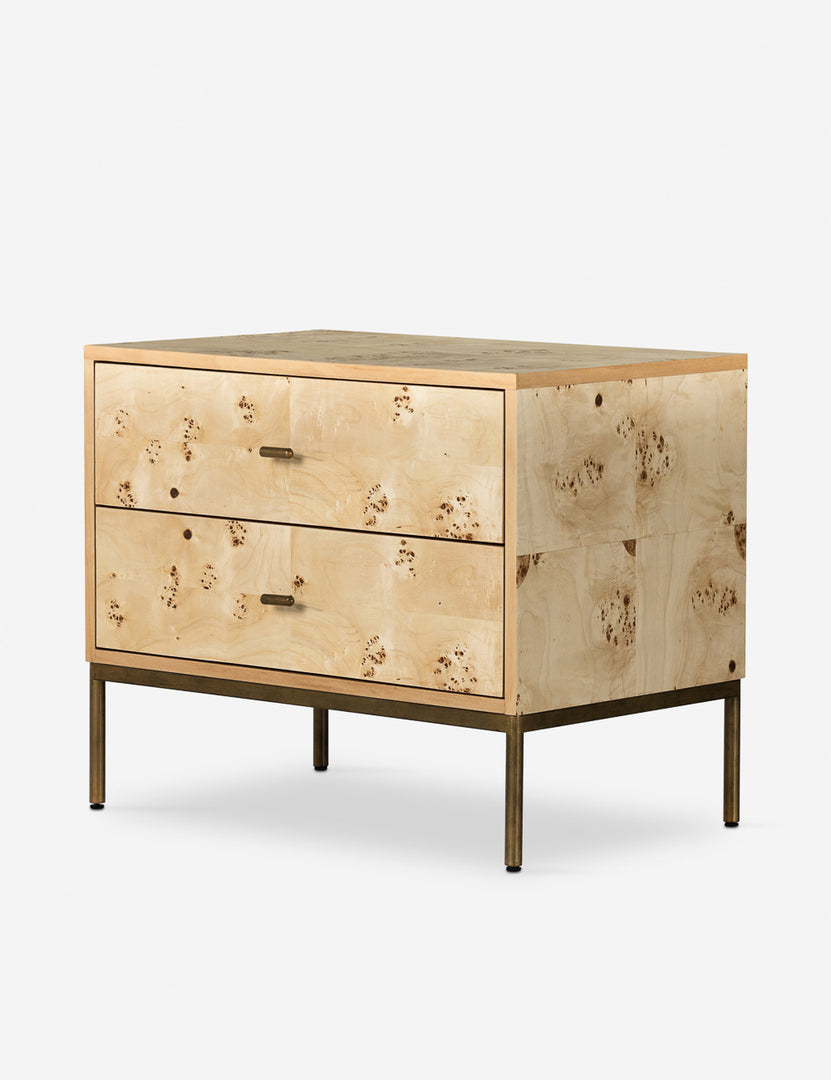 Lorca Burl Wood Nightstand