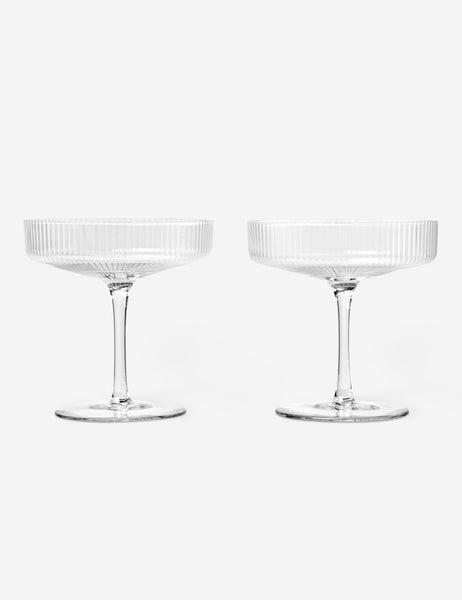 Rian Ripple Champagne Coupe (Set of 2)