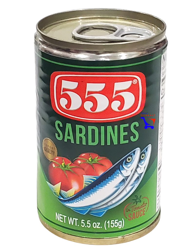 555 Sardines REGULAR 155g (5.5oz) Green | Pinoy Groseri