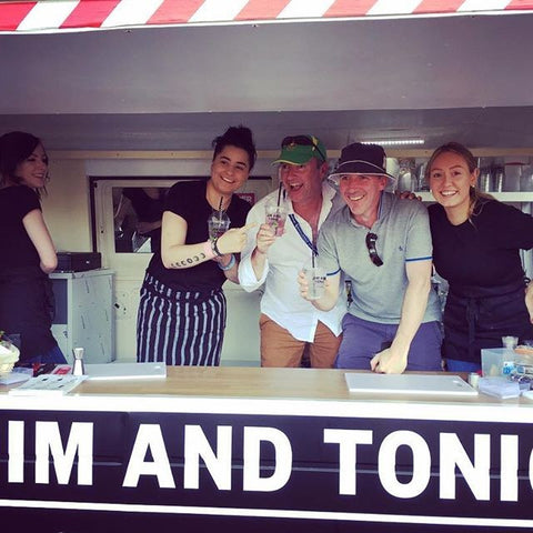 Five people behind the Jim and Tonic mobile gin van