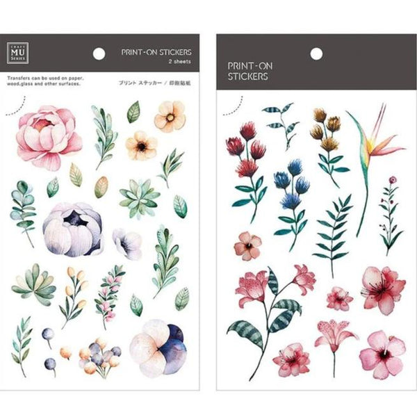Per auteursrechten incompleet MU Lifestyle | Fine Floral Print-On Stickers | Script + Sea - Script + Sea