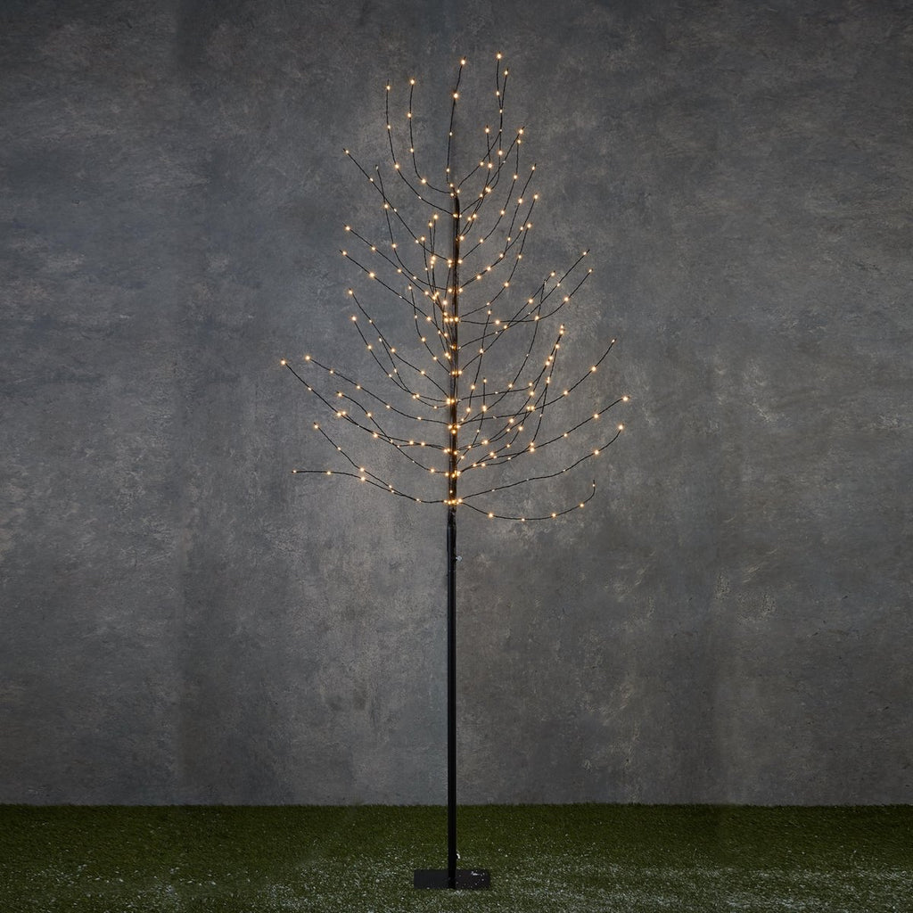 vos Seizoen periode Luca Lighting Boom met verlichting - H200 cm - 248 led lampjes - Zwart