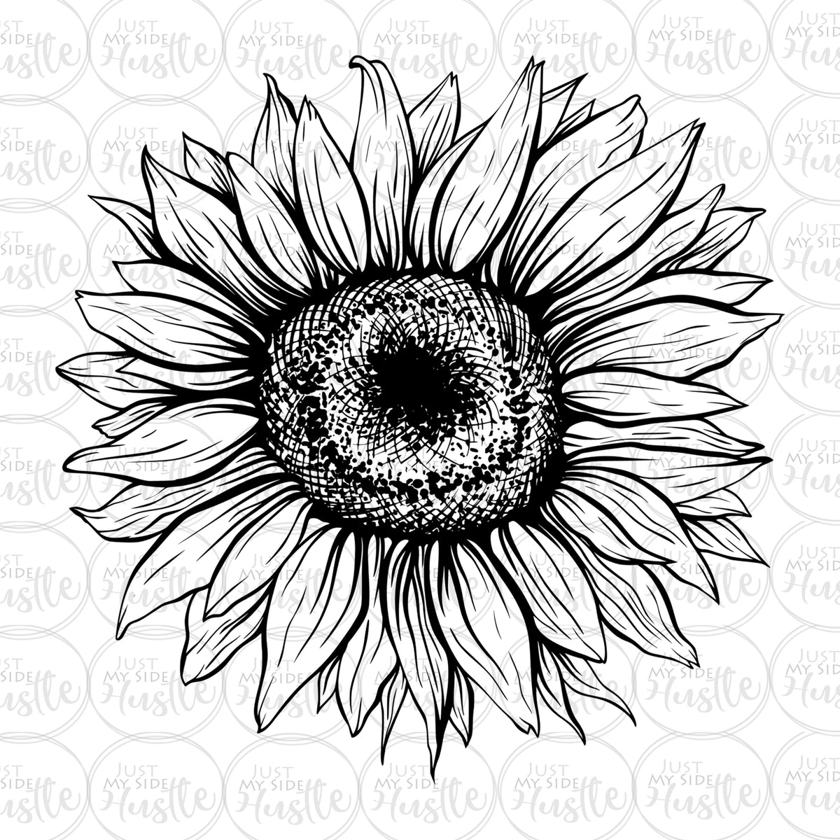 Sunflower Outline : Outline sunflower free vector we have about (9 109