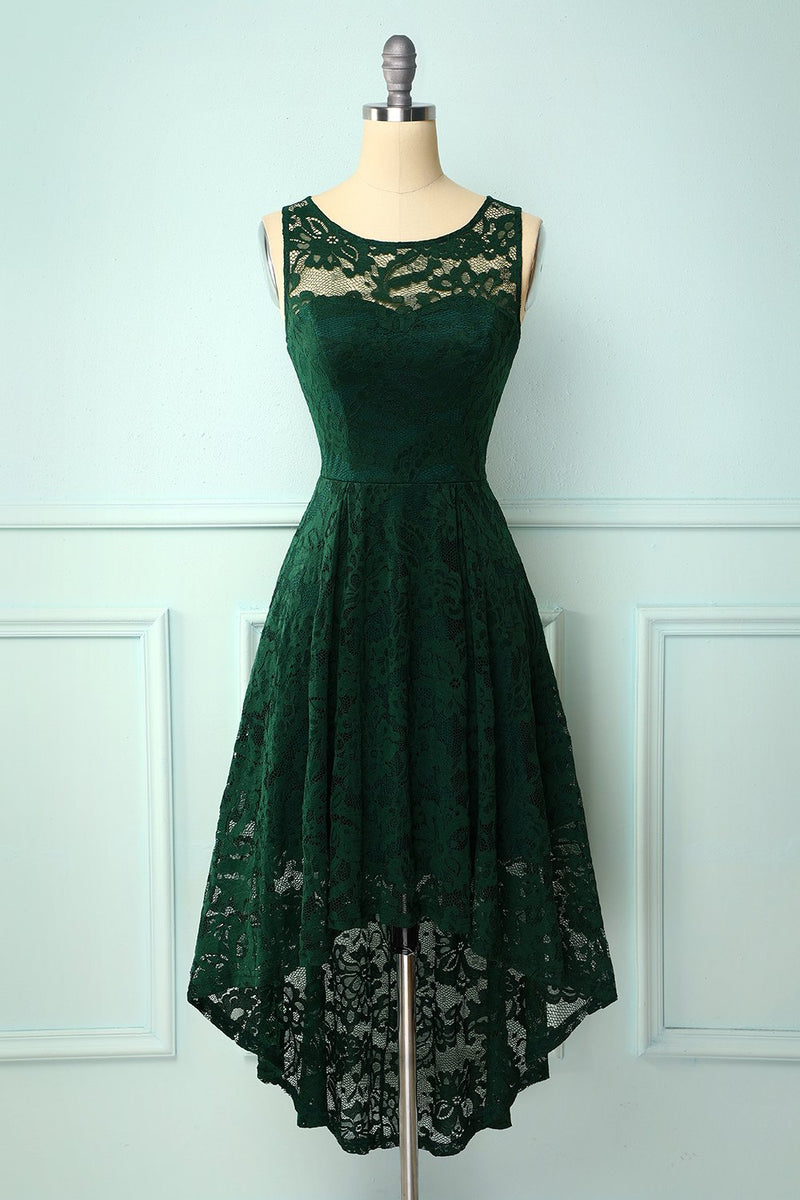 vestido de festa verde escuro