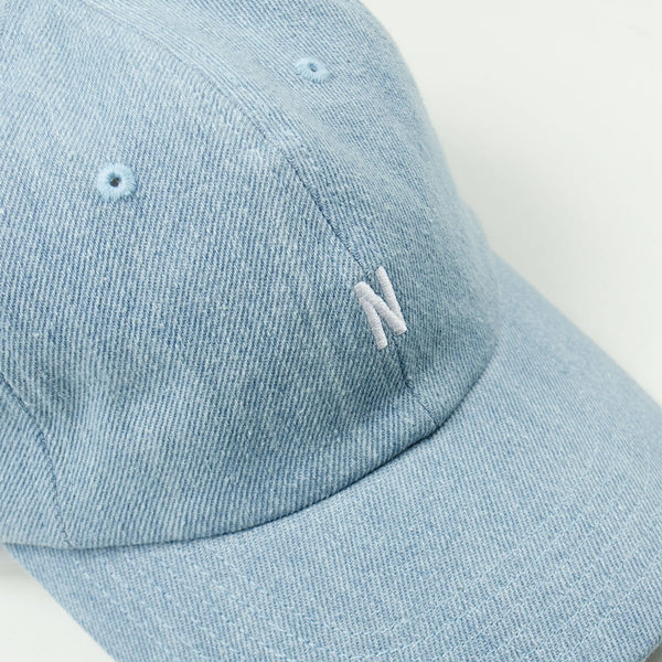 norse projects denim sports cap