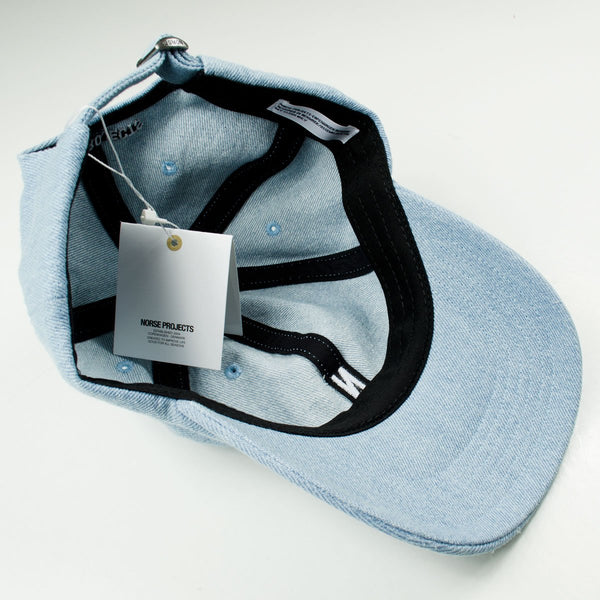 norse projects denim sports cap