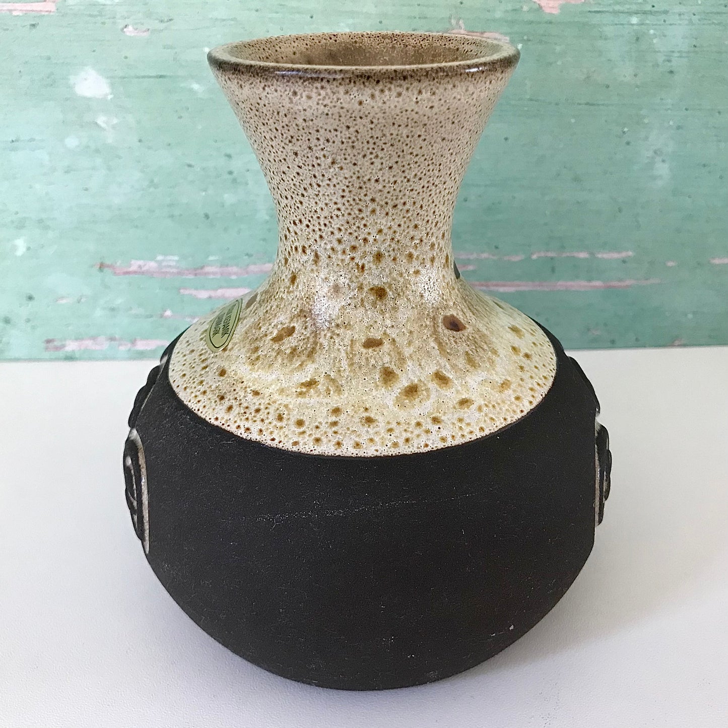 Frank Ceramic Danish Pottery Bud Vase 1960s 1970s Retro Scandinavian