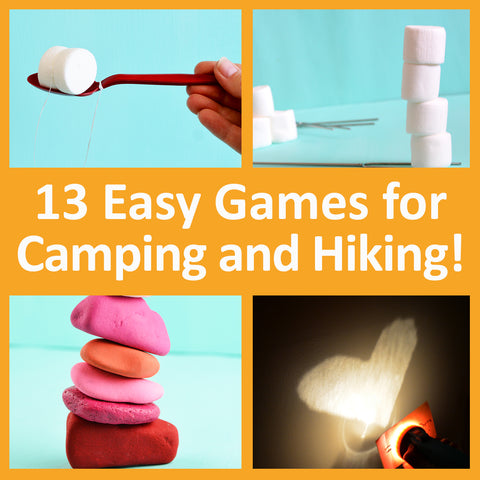 13 easy camp games for camping, hiking, girls camp, family reunions, and backyard campouts
