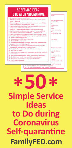50 simple service ideas to do at or around home