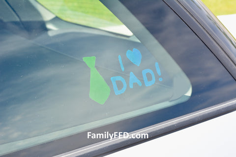 How to Make DIY Window Clings for a Special Father’s Day Gift!