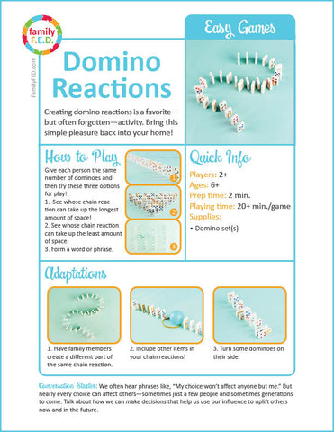 Five fun ideas for creating domino reactions