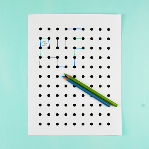 The Dot Game with paper and pen