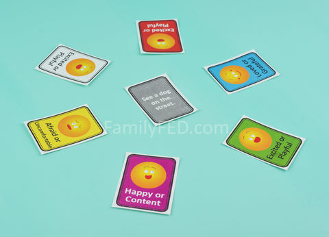 Players share how they would respond in Emoji Emotions game by Family F.E.D.