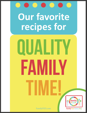 Cover for family activity binder: quality family time.yellow