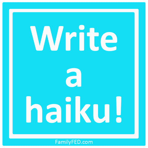 Write a haiku for National Haiku Poetry Day