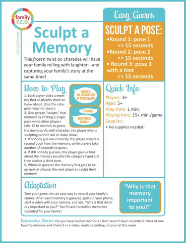 How to Play "Sculpt a Memory" by Family F.E.D.