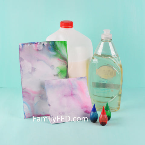 Create milk art for a fun twist on a classic science experiment~