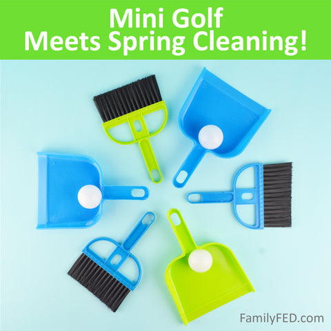 Mini Golf Meets Spring Cleaning in These 3 Dustpan-and-Broom Golf Games!