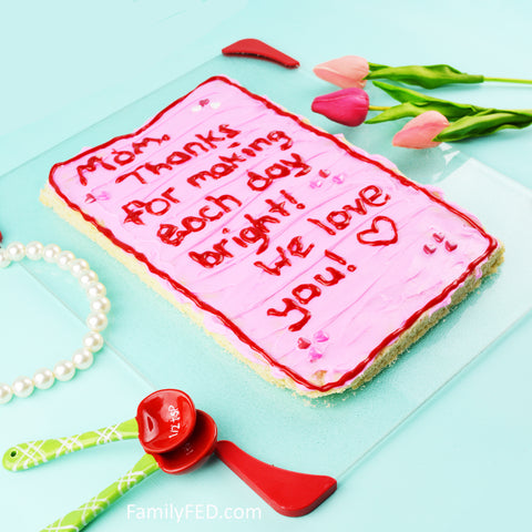 Make an edible sugar cookie Mother's Day card