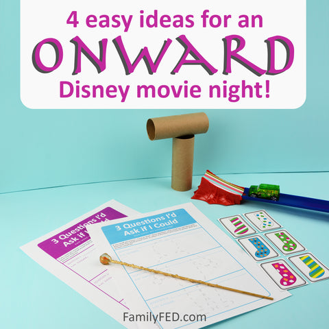 4 Easy Activity Ideas for an Onward Disney Movie Night Party!
