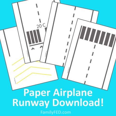 Download a free paper airplane runway