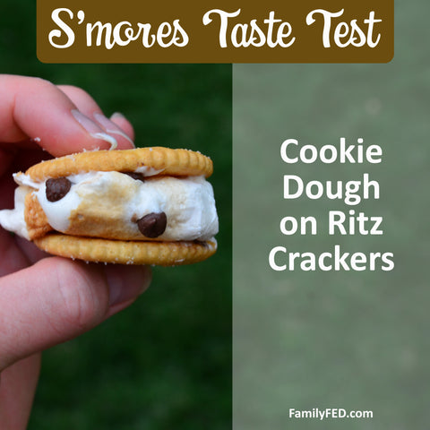 Ritz Cracker S’mores—Cookie Dough Smash Mallows on Ritz Crackers in the S'mores Marshmallow Ultimate Taste Test