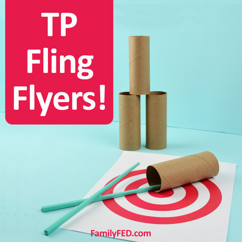 Best TP fling flyers made with toilet paper rolls and chopsticks