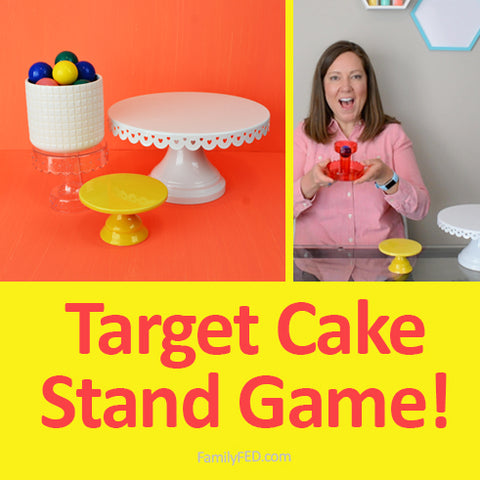 Target Dollar Spot Cake Stand DIY Game: “Upside-down Cake Bounce”