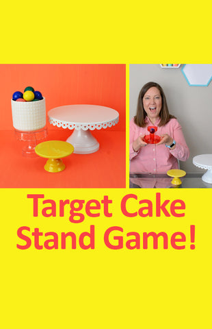 Target Dollar Spot Cake Stand DIY Game: “Upside-down Cake Bounce”