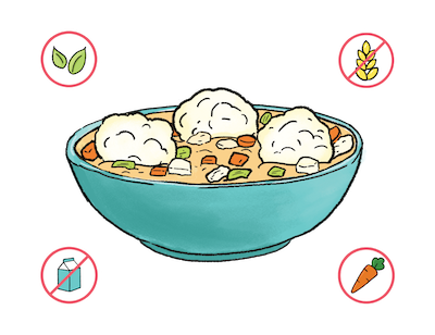 chicken and dumplings clipart