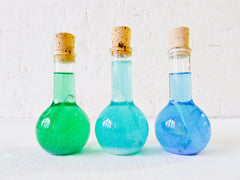 Mad Scientifical Chemistry Colorful Science Beaker with Raw Quartz Glitter